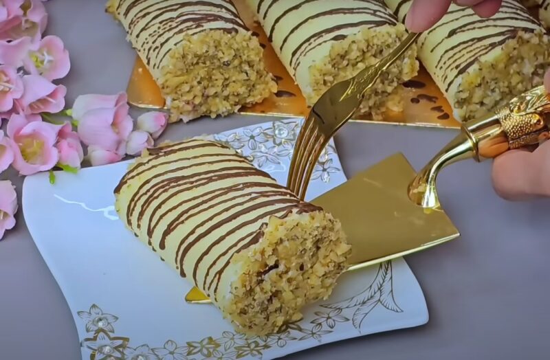 Простой и вкусный десерт на праздник. Бархатный бисквит по рецепту моей свекрови